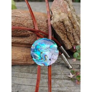 Handcrafted Abalone Shell Bolo Tie